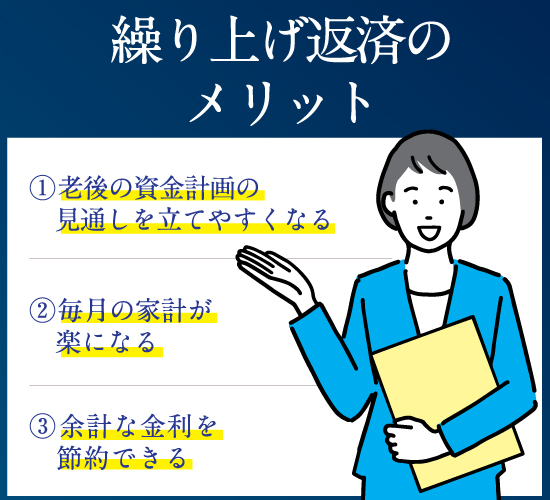 繰り上げ返済のメリット